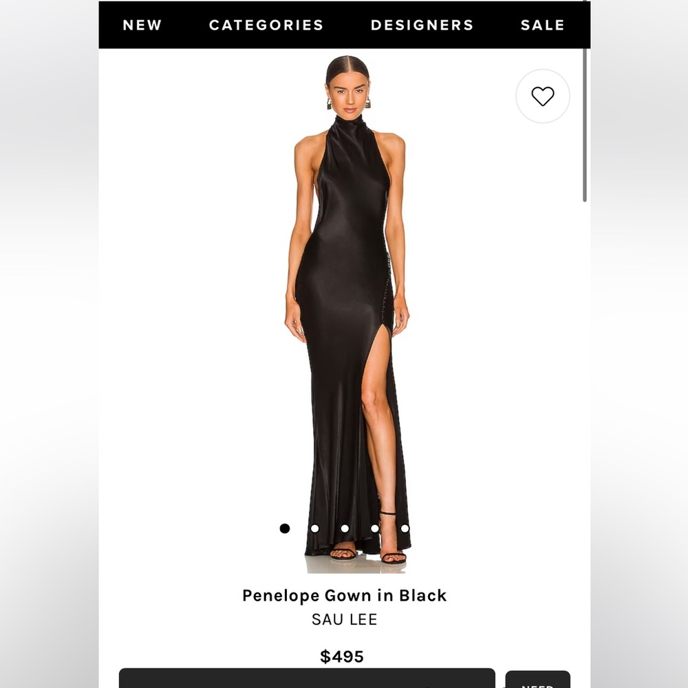 PENELOPE GOWN IN BLACK
SAU LEE - Revolve dress